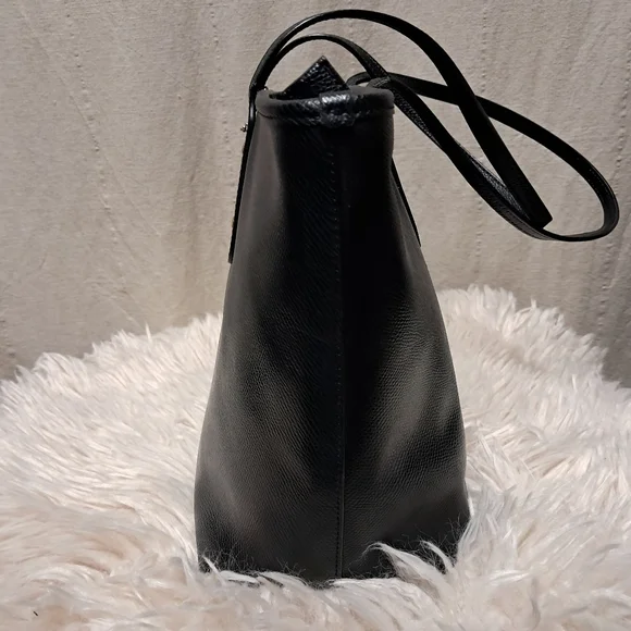 COACH City Zip Leather Tote Bag 16" X 8" - Picture 6 of 8